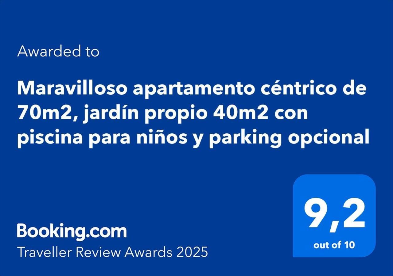 Maravilloso Apartamento Centrico De 70M2, Jardin Propio 40M2 Con Piscina Para Ninos Y Parking Opcional Malaga Exterior photo